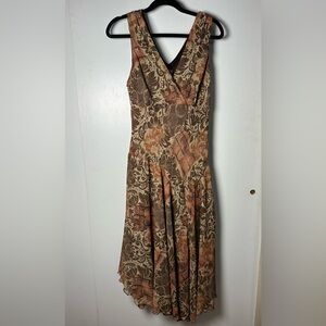 Rabbit Rabbit Rabbit Womens Dress Z 12 Brown Boho Fairy Whimsygoth Asymmetrical